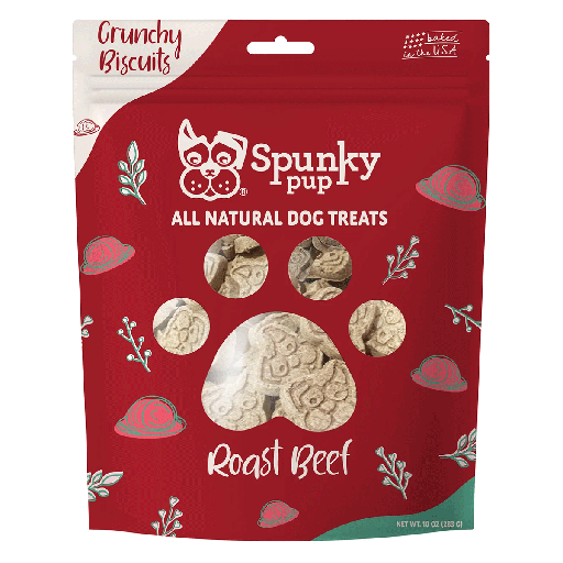 [SKP08791] SPUNKY PUP Biscuits - Roast Beef 10oz