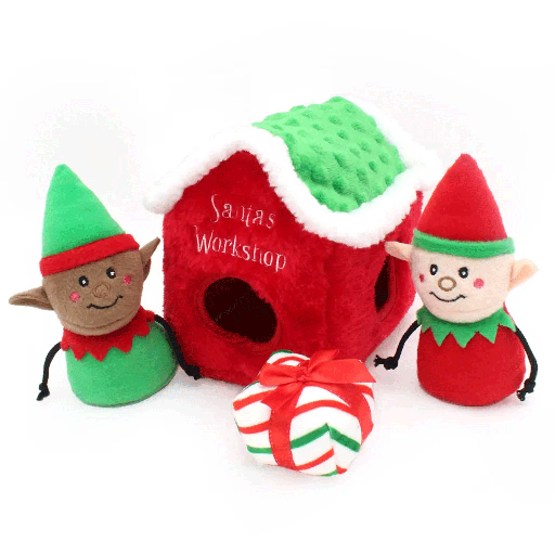 [ZPH01795] *ZIPPY PAWS Holiday Burrow - Santa's Workshop