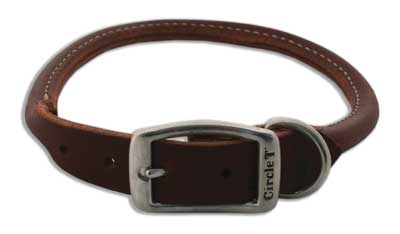 [CA2206-18] COASTAL Latigo Rolled Collar - 3/4 x 18