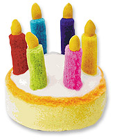 [MP27183] MULTIPET Look Who's Talking 6 Candle Birthday Cake