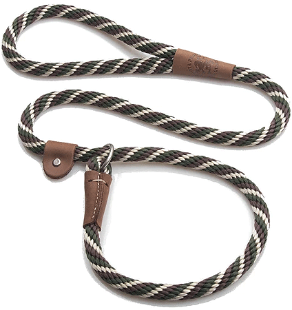 [MEN025 WOODLANDS] MENDOTA Slip Lead 3/8" x 4' Woodlands