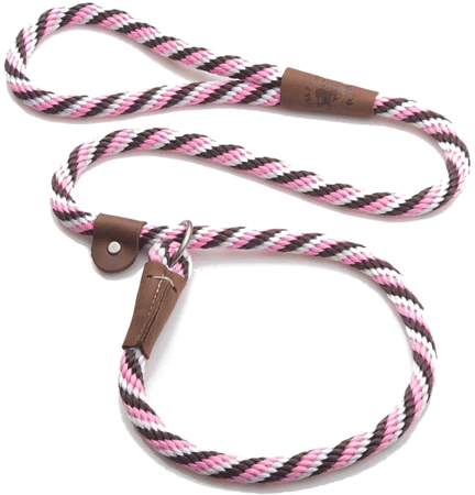 [MEN027 PINK CHOCL] MENDOTA Slip Lead 1/2" x 4' Pink Chocolate