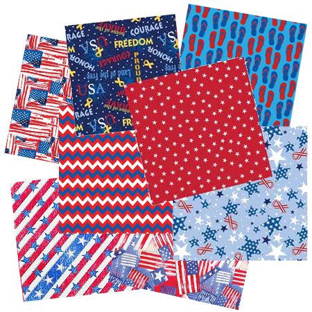 [BAN135] BANDANNA Americana Assorted