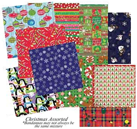 [BAN800] BANDANNA Christmas Assorted