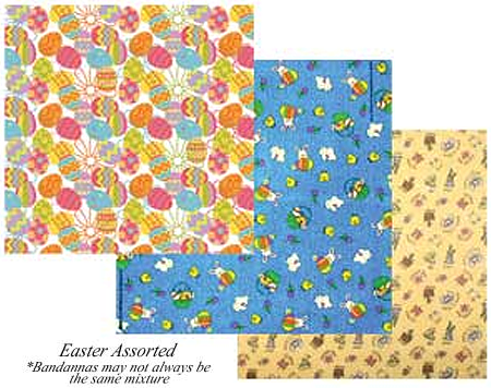 [BAN437] BANDANNA Easter Assorted