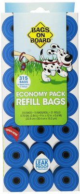 [B40040] BAGS ON BOARD Refill Bags Blue 315ct