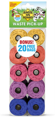 [B40044] BAGS ON BOARD Refill Bags Rainbow 140ct