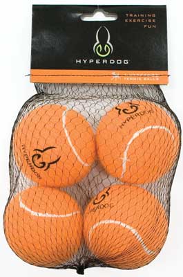 [HYP00080] HYPER PET Tennis Balls 4 Pack Orange