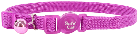 [CA7001 ORCHID] COASTAL Safe Cat Adjustable Collar 3/8x8-12 Orchid