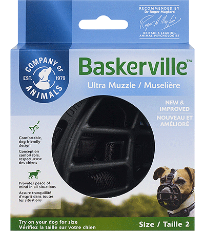 [COA61220] COMPANY OF ANIMALS Baskerville Ultra Muzzle Size 2 Black