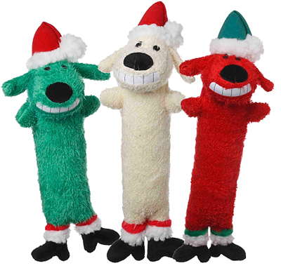 [MPH17746] HOLIDAY Loofa Dog Santa S 12 inch