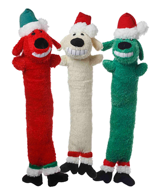 [MPH17749] HOLIDAY Loofa Dog Santa L 18 inch