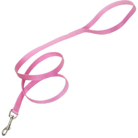 [CA406 BRT PINK] COASTAL Tuff 6' Lead 5/8 - Bright Pink