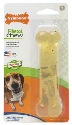 [NCF203] NYLABONE Flexi Chew Chicken Bone Wolf