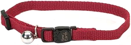 [CA14701 CRANBERRY] COASTAL Soy Cat Collar - Adjustable - 3/8in x 8-12in - Cranberry