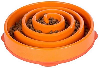 [OH51001] OUTWARD HOUND Slow/Fun Feeder Orange