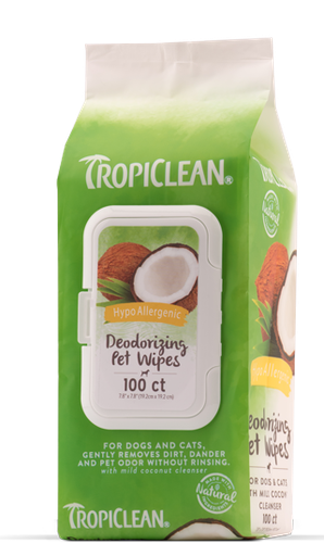 [TC01009] TROPICLEAN Wipes - Hypo 100ct